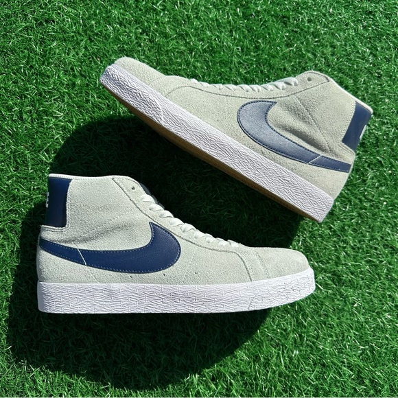 Nike Sb Zoom Blazer Mid Barely Green / Navy - Picture 12 of 13